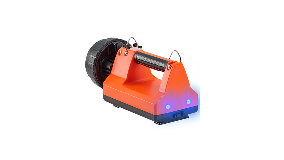 Streamlight E-Spot FireBox 1,500 Lumen Rechargeable Lantern with Blue Taillight LEDs, without Charger, Orange, 45882