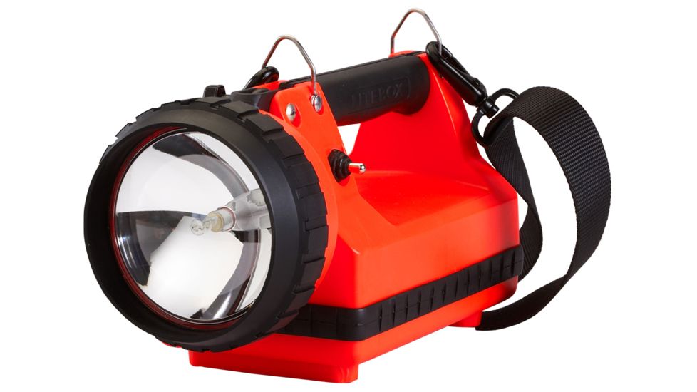 Streamlight Firebox Rechargeable Lantern, 150 Lumen 8 Watt Spot, 22061 - Iec Type C 230V Ac Charge Cord, 12V Dc, Orange, 45303