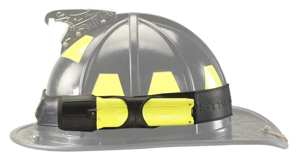 Streamlight Helmet Lighting Kit, Yellow - Div 2 3AA Lux, White LED, Batteries, Black Jack Mount, Helmet band