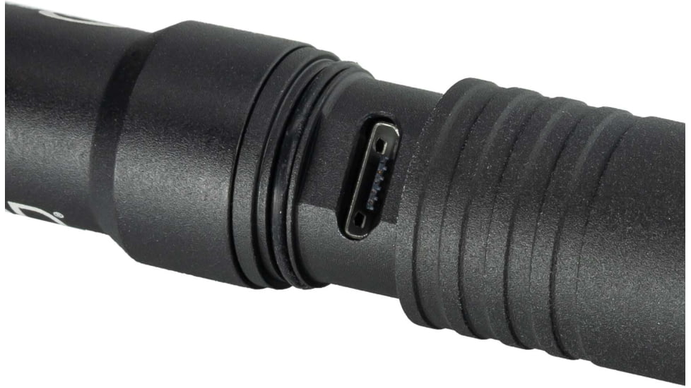 Streamlight OPMOD MicroStream Personal LED Flashlight, Ultra-Compact USB Rechargeable, 250/50 Lumens, Black, 66604OPMOD