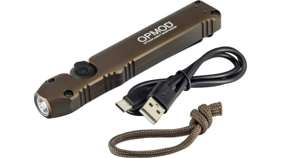 Streamlight OPMOD Wedge LED Flashlight, Lithium Ion, 300 Lumens, Coyote, 88811OPMOD