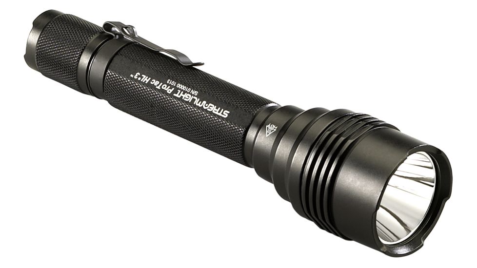 Streamlight ProTac HL 3 Flashlight w/ White LED and 3 CR123A Lithium Batteries, Black 88047