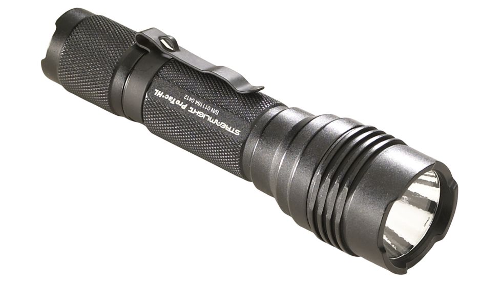 Streamlight ProTac HL LED Professional Flashlight, Black w/ 2 CR123A Batteries, Holster, 88040