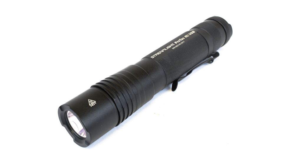 Streamlight ProTac HL USB Rechargeable Tactical Flashlight - 850 Lumens- 120V AC/12V DC, Black 88054