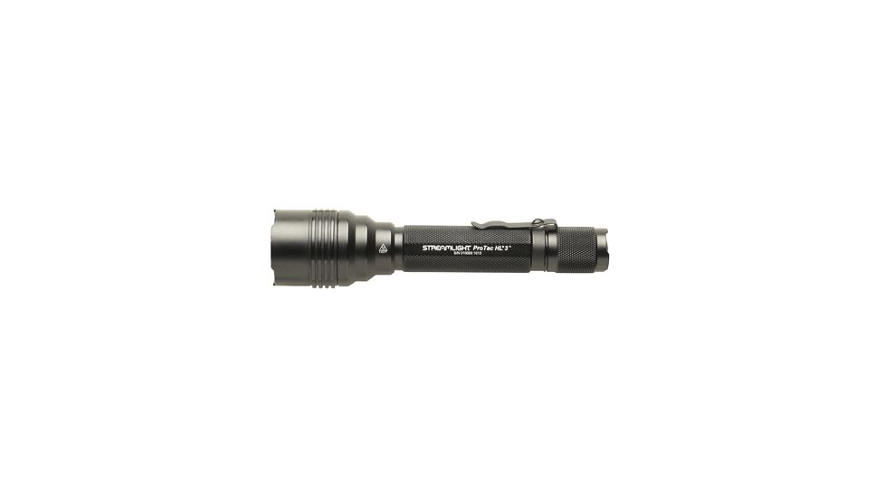 Streamlight ProTac HL 3 Flashlight w/ White LED and 3 CR123A Lithium Batteries, Black 88047