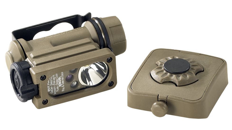 Streamlight Sidewinder Compact II Aviation Model White C4 LED,Green, Blue, IR LEDs. Includes NVG mount , works with HGU-84 rotary wing aircrew helmet and one AA alkaline battery. Boxed. 14533