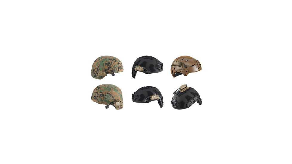 Streamlight Sidewinder Stalk LED Flashlight w/Helmet Clip &amp; E-Mount, CR123A &amp; AA, Multicolor, 76 Lumens, Coyote, 14302