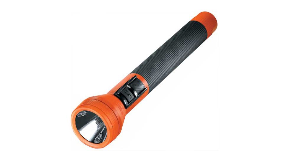 Streamlight SL-20 XP LED/Halogen 150 Lumen Max Flashlight, Orange w/12V DC Vehicle Charger, 1 Sleeve 25122