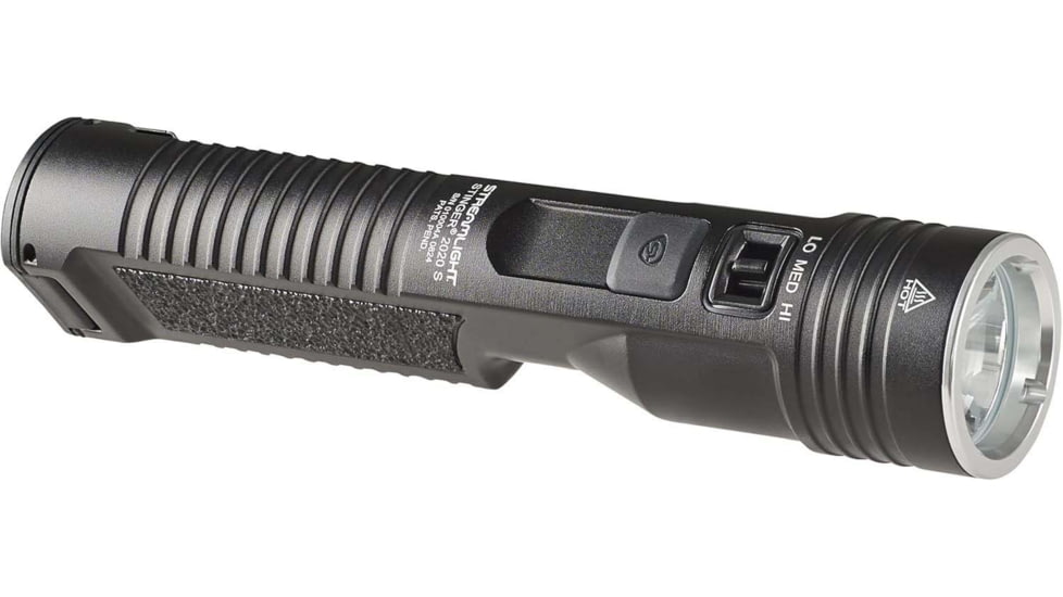 Streamlight Stinger 2020 S Rechargeable Lithium Ion 2000 Lumen LED Flashlight w/120V AC/12V DC PiggyBack Charger, Black, 78201