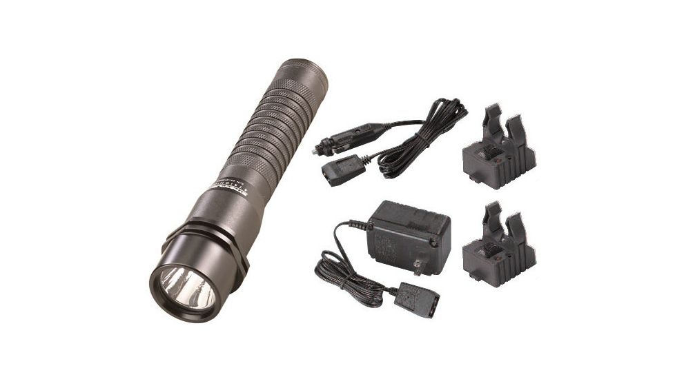 Streamlight Strion C4 LED High Performance Rechargeable Flashlight, with AC-12V DC Charger and 2 Holders