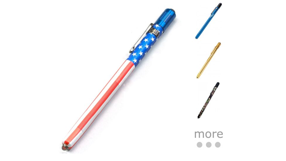 Streamlight Stylus Penlights - Small High-Intensity LED Flashlight, American Flag, Blue, Gold, Realtree Hardwoods Green HD, Red, Silver