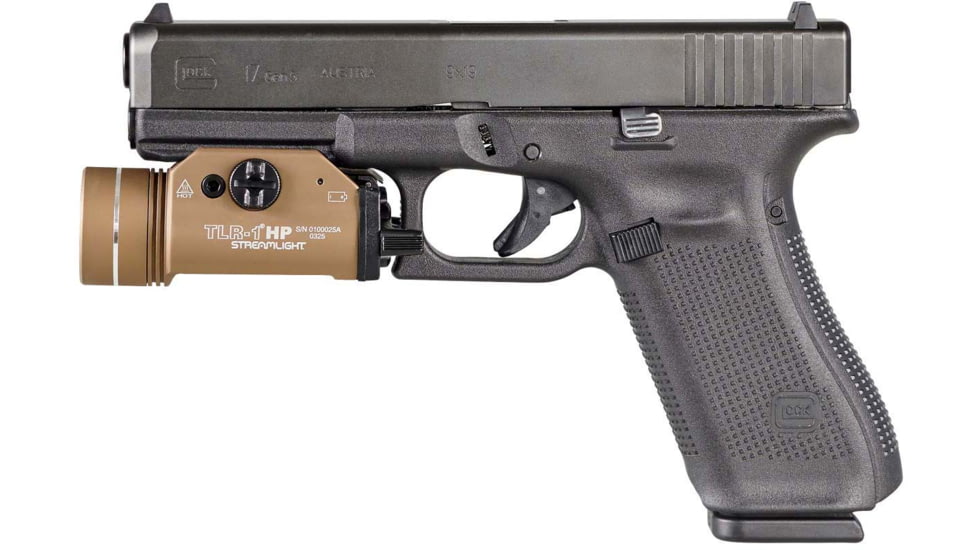 Streamlight TLR-1 HP FDE Aluminum 1000 Lumens Rail Mount Mount, 59151