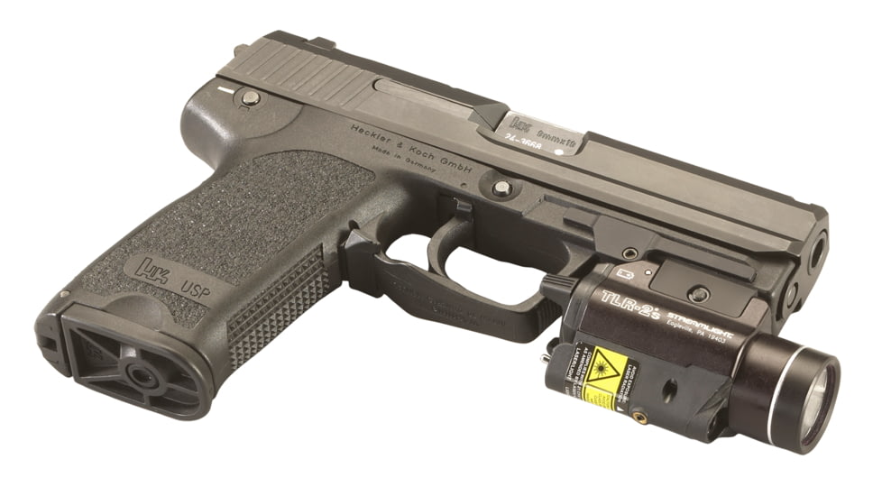 Streamlight TLR-2 S CR123A 300 Lumens LED Tactical Weapon Flashlight w/ Laser Sight, Strobe Function, Black, 69230