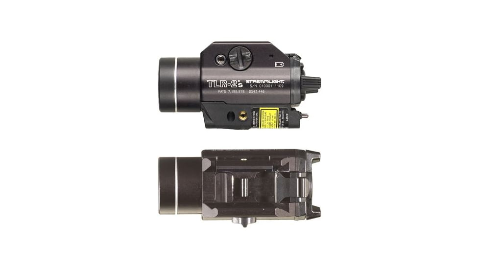 Streamlight TLR-2 S CR123A 300 Lumens LED Tactical Weapon Flashlight w/ Laser Sight, Strobe Function, Black, 69230