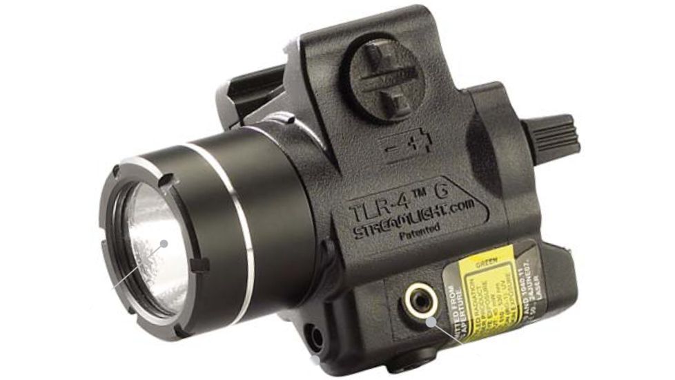 Streamlight TLR-4G Compact Tactical Light, CR2 Lithium Battery, Heckler &amp; Koch USP Compact, 160 Lumens, Black, 69245