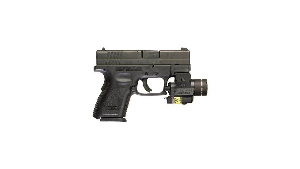 Streamlight TLR-4G Compact Tactical Light, CR2 Lithium Battery, Heckler &amp; Koch USP, Green, 160 Lumens, Black, 69247
