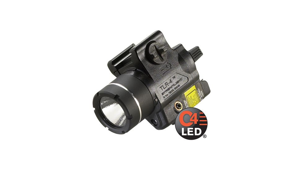 Streamlight TLR-4G Compact Tactical Light, CR2 Lithium Battery, Heckler &amp; Koch USP, Green, 160 Lumens, Black, 69247