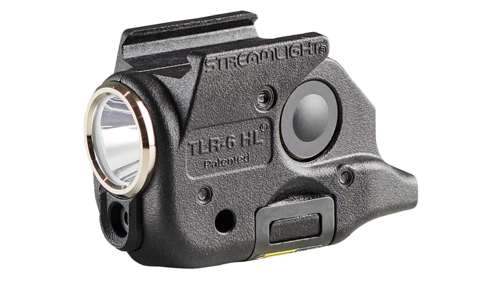 Streamlight TLR-6 HL 300 Lumens LED Weapon Light, Lithium Ion, Black, Glock 43X/48, Red Laser, 69345