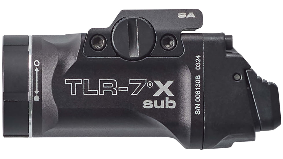Streamlight TLR-7 X Sub Ultra-Compact LED Tactical Weapon Light, Springfield Armory Hellcat, CR123A, White, 500 Lumens, Black, 69404