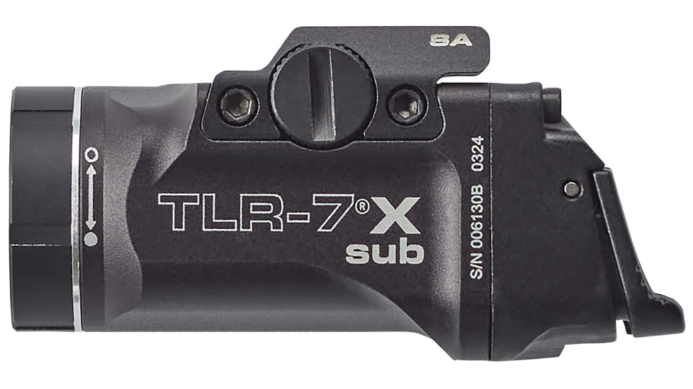 Streamlight TLR-7 X Sub Ultra-Compact LED Tactical Weapon Light, Springfield Armory Hellcat, CR123A, White, 500 Lumens, Black, 69404