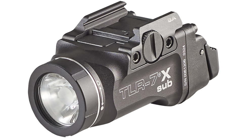 Streamlight TLR-7 X Sub Ultra-Compact LED Tactical Weapon Light, Springfield Armory Hellcat, CR123A, White, 500 Lumens, Black, 69404