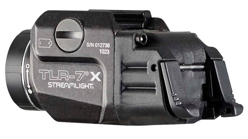 Streamlight TLR-7X Flex LED Tactical Weapon Light, w/High and Low Paddle Switches, CR123A, Key Kit, White, 500 Lumens, Black, 69424