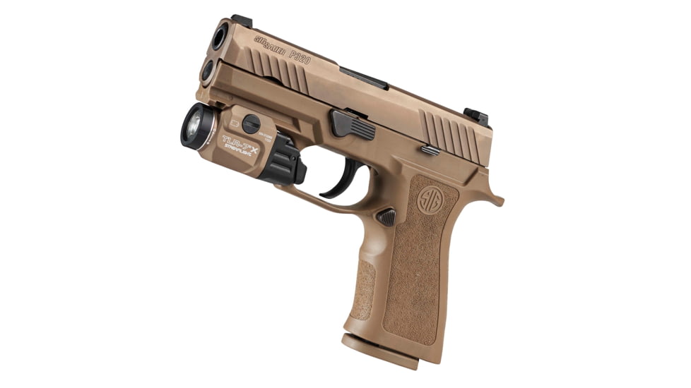 Streamlight TLR-7X Flex LED Tactical Weapon Light, w/ High and Low Paddle Switches, CR123A, Key Kit, White, 500 Lumens, FDE, 69429