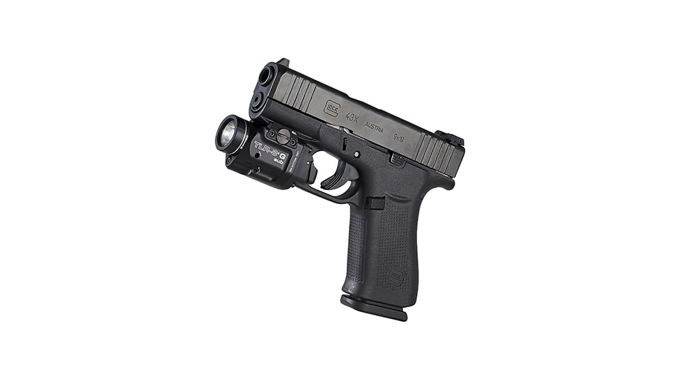 Streamlight TLR-8 G Sub For Glock 43X/48 MOS LED Weapon Light w/ Green Laser, CR123A Lithium, White, 500 Lumens, Black, 69431