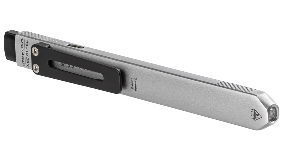 Streamlight Wedge SL USB-C Rechargeable Battery 500 Lumens LED Flashlight, Silver, 88842