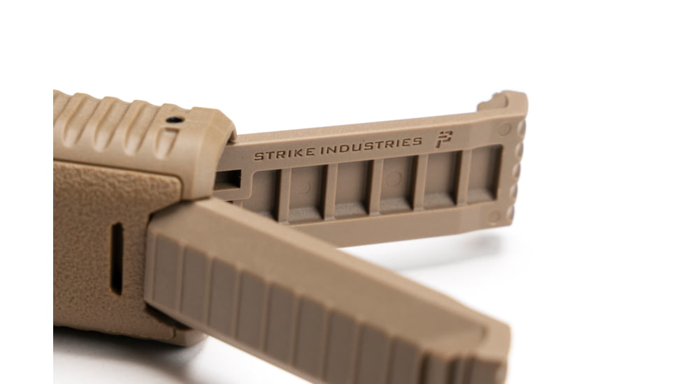 Strike Industries Grip Bipod, Picatinny, FDE, One Size, SI-AR-BIPOD-FDE