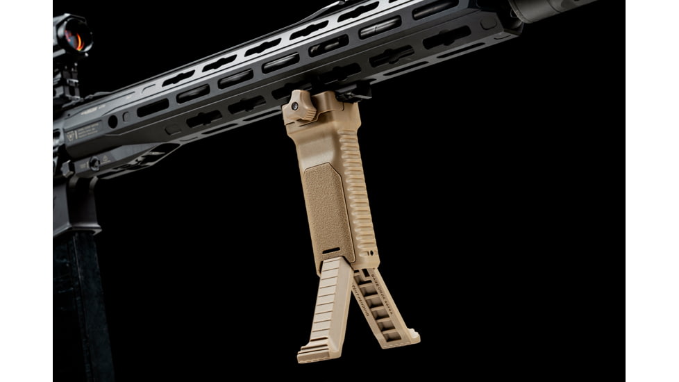 Strike Industries Grip Bipod, Picatinny, FDE, One Size, SI-AR-BIPOD-FDE
