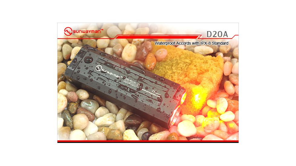 Sunwayman D20A Gemini Dual LED Flashlight with 258 Lumens SUNWAYMAN-D20A-R5