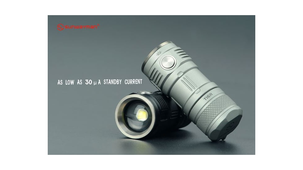 Sunwayman T16R LED Flashlight CREE XM-L2 U3 LED, 380 Lumens, Black SUNWAYMAN-T16R-BLACK
