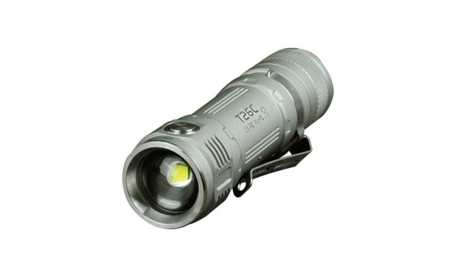 T26C Ultra-Compact 18650 Flashlight  800 Lumens, Sky Gray