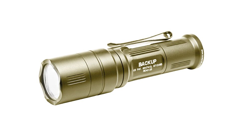 SureFire Fl, EB1 Backup, Led Assembly, Dual Stage 200 / 5 Lu, Click Switch W/ Shroud, Tan EB1C-A-TN