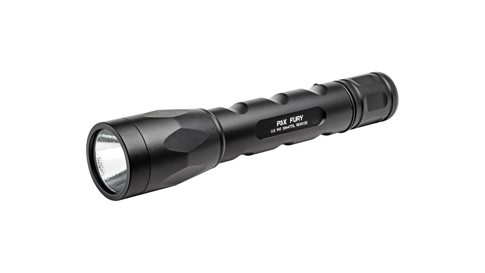 SureFire Fury, 3 X 123A, Tactical Switch, 15 / 1000 Lu., Dual Output, Xm LED, Reflector, Black P3X-A-BK