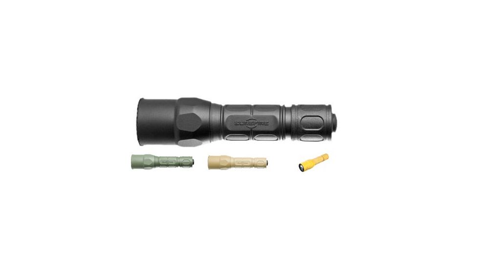 Surefire G2X Pro Flashlight, Dual Output LED, Black, Forest Green, Tan, Yellow