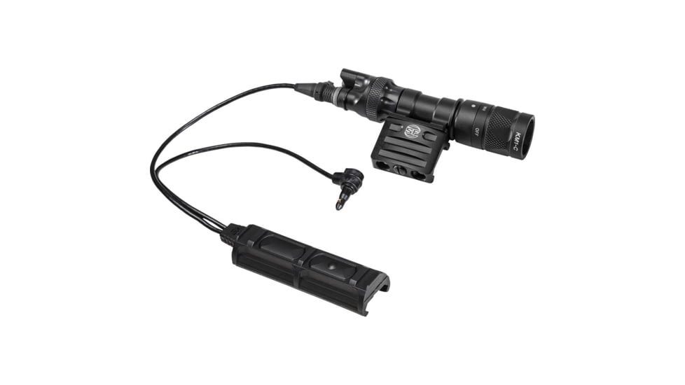 SureFire M313V Scout LED Weapon Lights w/Switch Assembly and Offset Mount, CR123A, White, 250 Lumens, Black, M313V-BK