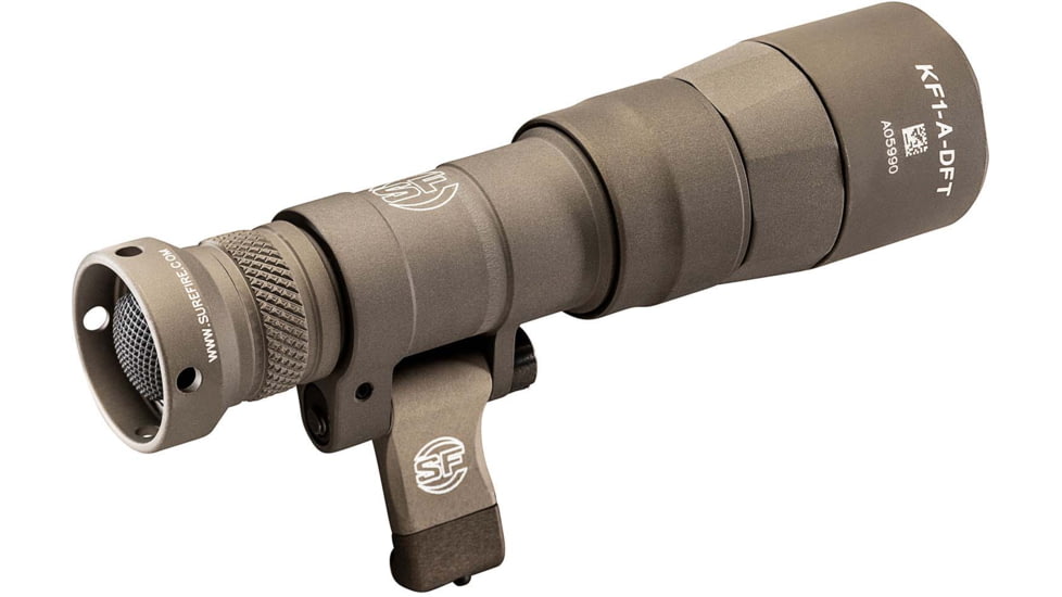 SureFire M340DFT-PRO Turbo Series 18350/123A High Candela 3-Volt Dual Fuel Scout Pro LED Weapon Light, 123A, 550 Lumens, Tan, M340DFT-TN-PRO
