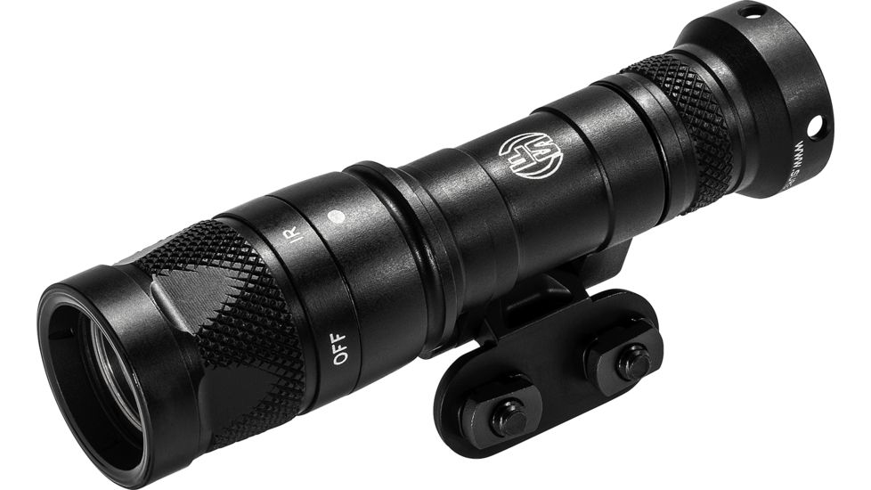 SureFire M340V Mini Scout Light Pro Compact LED Weapon Light, Swivel, Picatinny, CR123A, IR/White, 250 Lumens, Black, M340V-BK-PRO