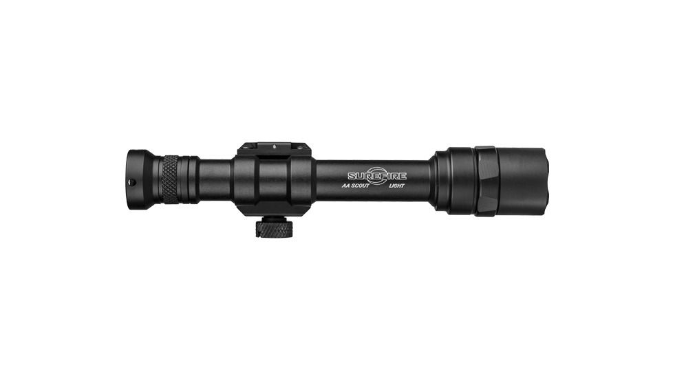 SureFire M600AA-DSS Scout Light, 200 Lumens, AA Lithium Batteries, Tailcap Switch Only, Black M600AA-DSS