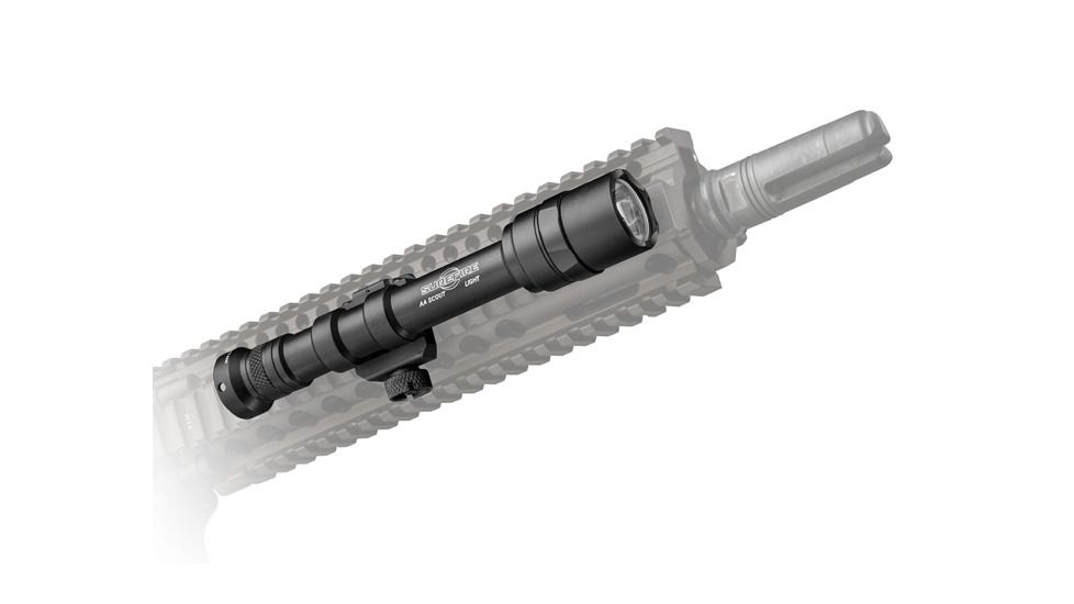 SureFire M600AA-DSS Scout Light, 200 Lumens, AA Lithium Batteries, Tailcap Switch Only, Black M600AA-DSS