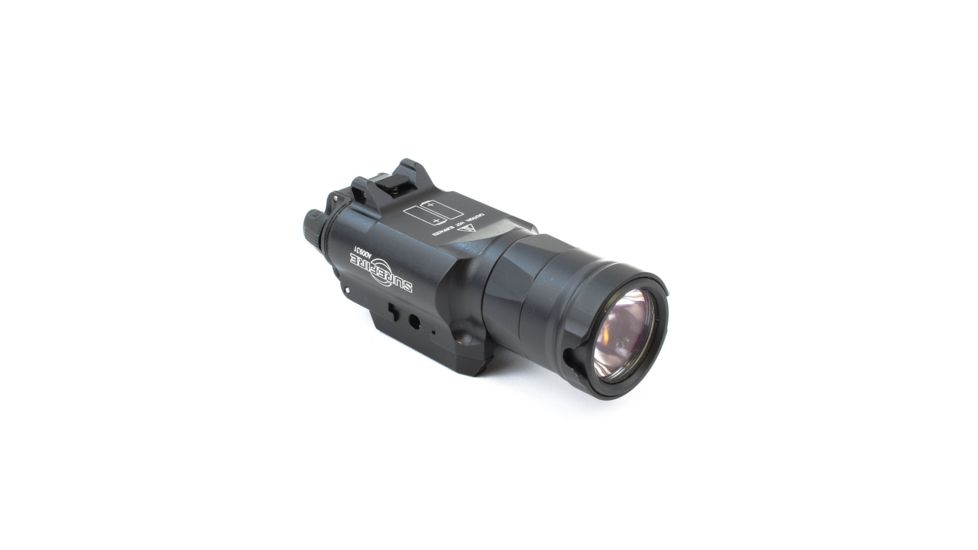 SureFire MasterFire X300 Ultra Weapon Light, 6V, Universal/Picatinny Thumb Screw Rail Mount, 600 Lumens, Z-Xbc Push/Toggle Switch, Black, X300UH-B