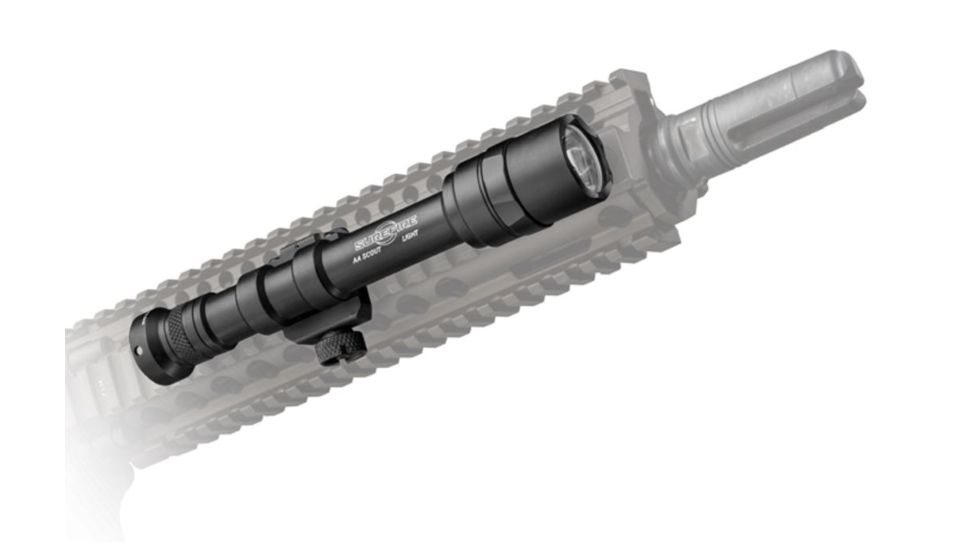 SureFire M600AA Scout Light Rail-Mountable LED Weapon Light, AA, 220 Lumens, Black , M600AA-BK