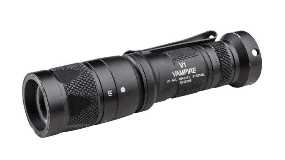 SureFire V1 Vampire Dual-Output LED " White and IR Output, 250 Lumens V1-B-BK