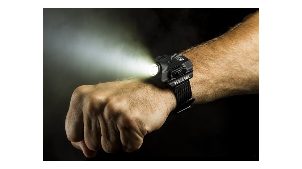 SureFire 2211 WristLight Rechargeable Wristlight, 300 Lumens Flashlight, Black 2211-B-BK