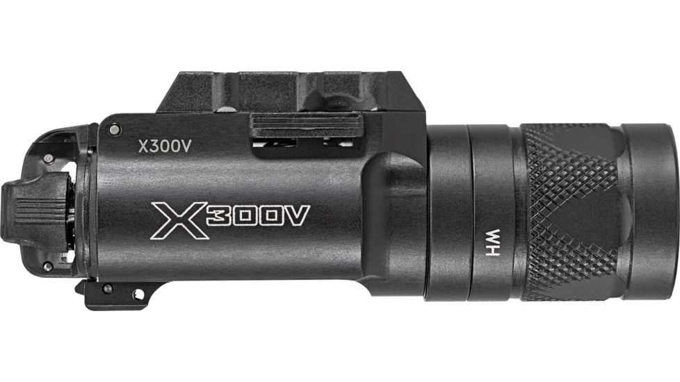 SureFire X300V Flashlight, CR123A, White, 350 Lumens, Black, X300V