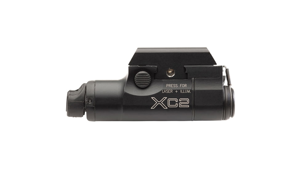 SureFire XC2-B Compact Pistol Light w/ Laser, AAA NiMH, Green/Red Laser, 300 Lumens, Black, XC2-B-RD