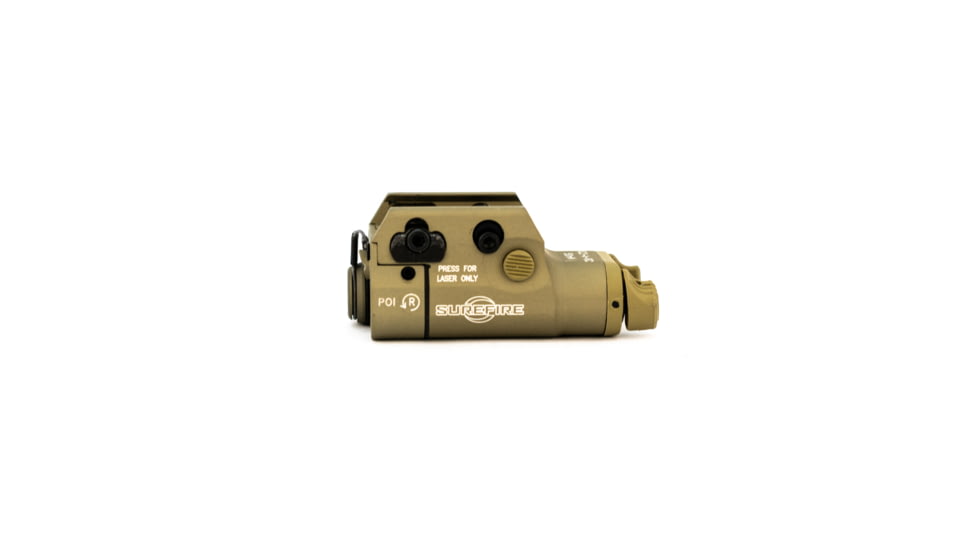 SureFire XC2 Weapon Light, 300 mW IR LED, 7 mW 850 nm IR Laser Sight, 1.5V, Wedge Lock Universal Rail Mount, Tan, XC2-A-IRC-TN