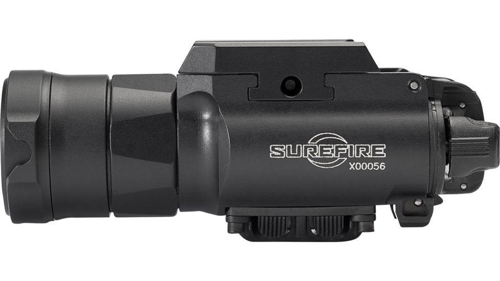 SureFire XH55 Weapon Light, 1000 Lumen LED, 635 nm Class IIIA Red Laser Sight, 6V, MasterFire RDH, Picatinny Thumbscrew Rail Mount, Black, XH55R